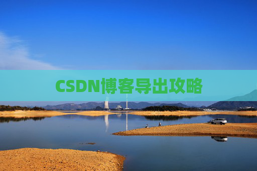 CSDN博客导出攻略